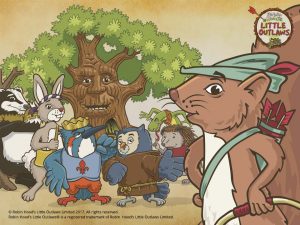 Robin Hood's Little Outlaws group illustration