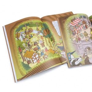 Pages from Robin Hood's Little Outlaws' first picture book, 'Robin Hood, who's he?'