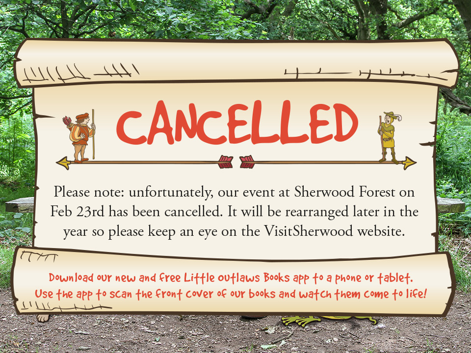 Sherwood Forest author event Geb 23rd - CANCELLED